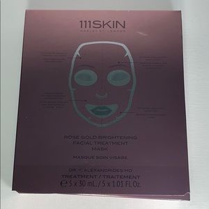 Set of 5 Rose Gold Brightening Facial Masks